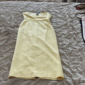 ANTONIO MELANI Strapless Dress in Light Yellow